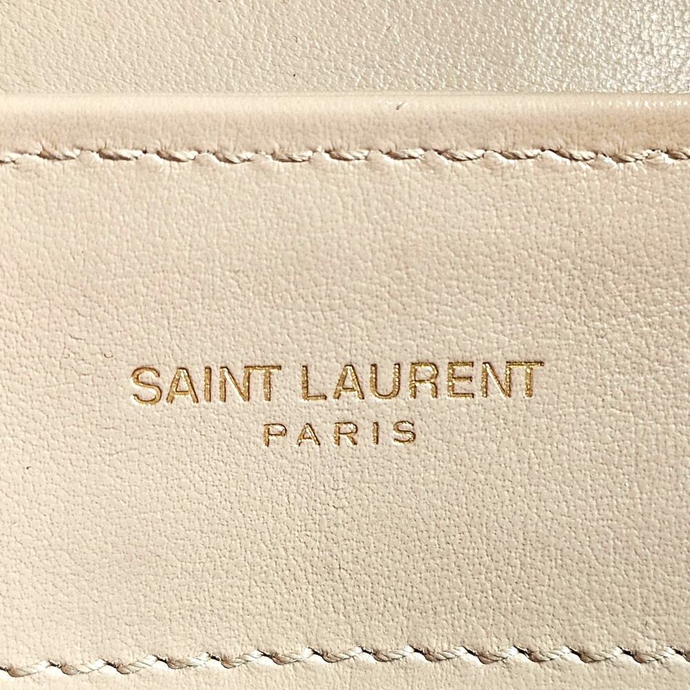 Saint Laurent YSL Loulou Medium Shoulder Bag Leather Chain Bag Beige - $3200 - Picture 13 of 14